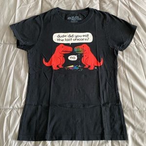 Last unicorn dinosaur shirt - size large